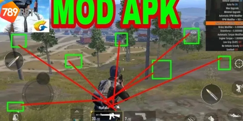 Phần Mềm Hack Pubg Mobile Với All Mod Skill Cực Đỉnh 2024 3 Các chức năng chính khi dùng hack PUBG